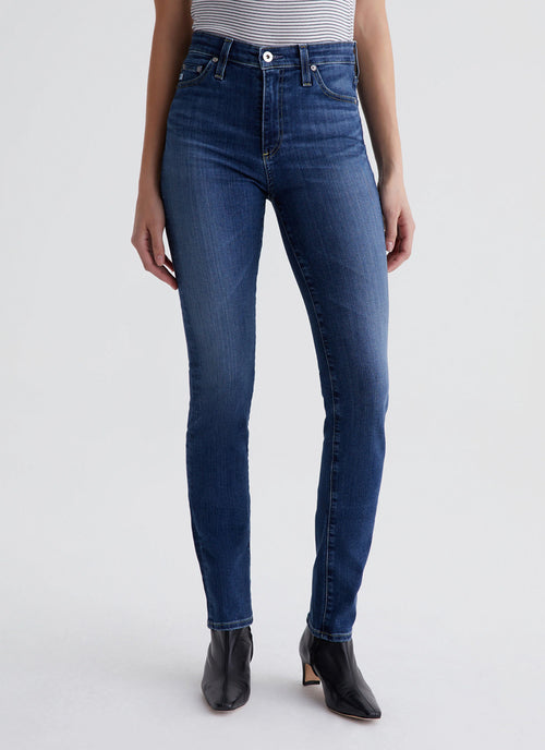 AG Jeans Mari Extended Mid-Rise Slim-Straight Jeans