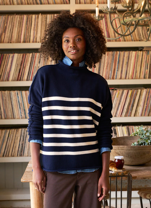 Frank & Eileen Monterey Rolled Funnel Neck Sweater