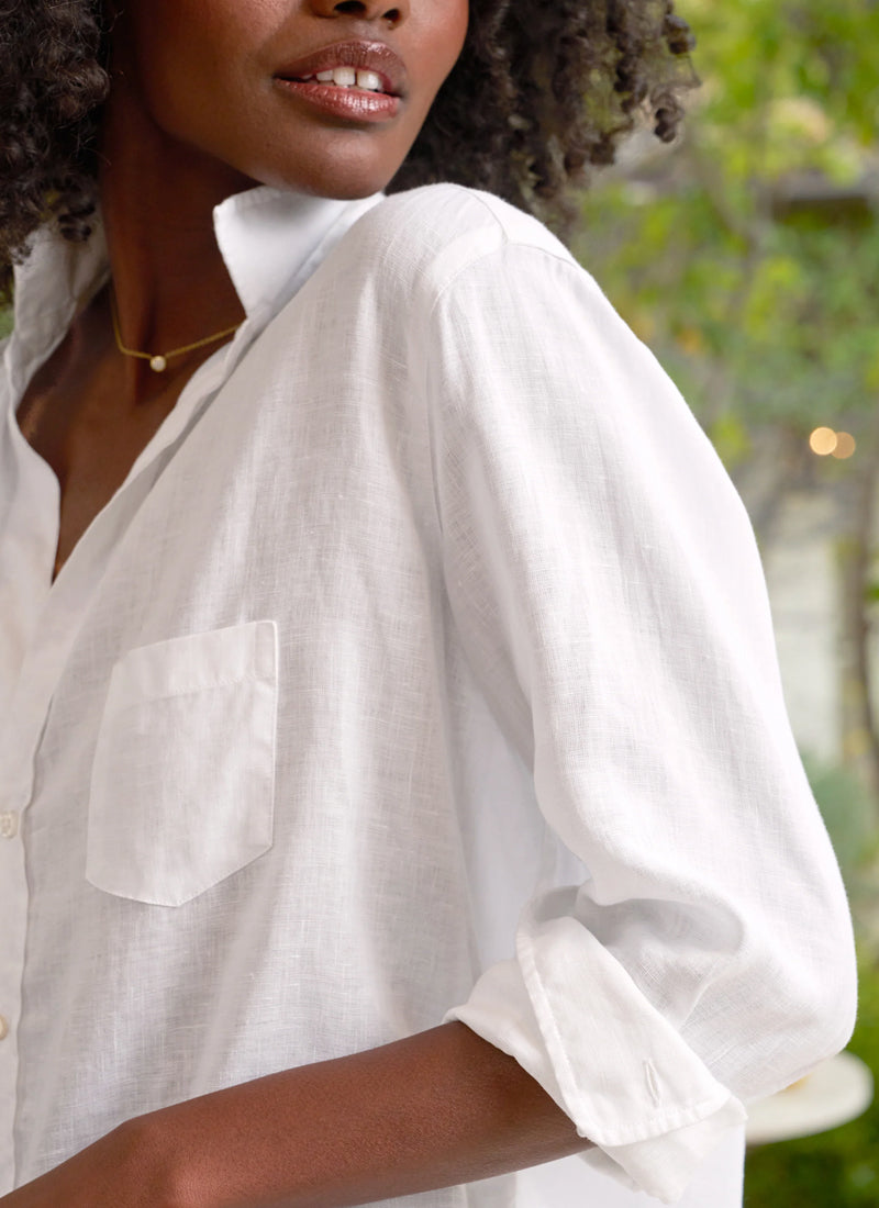 Eileen Classic Linen Button-Up Shirt