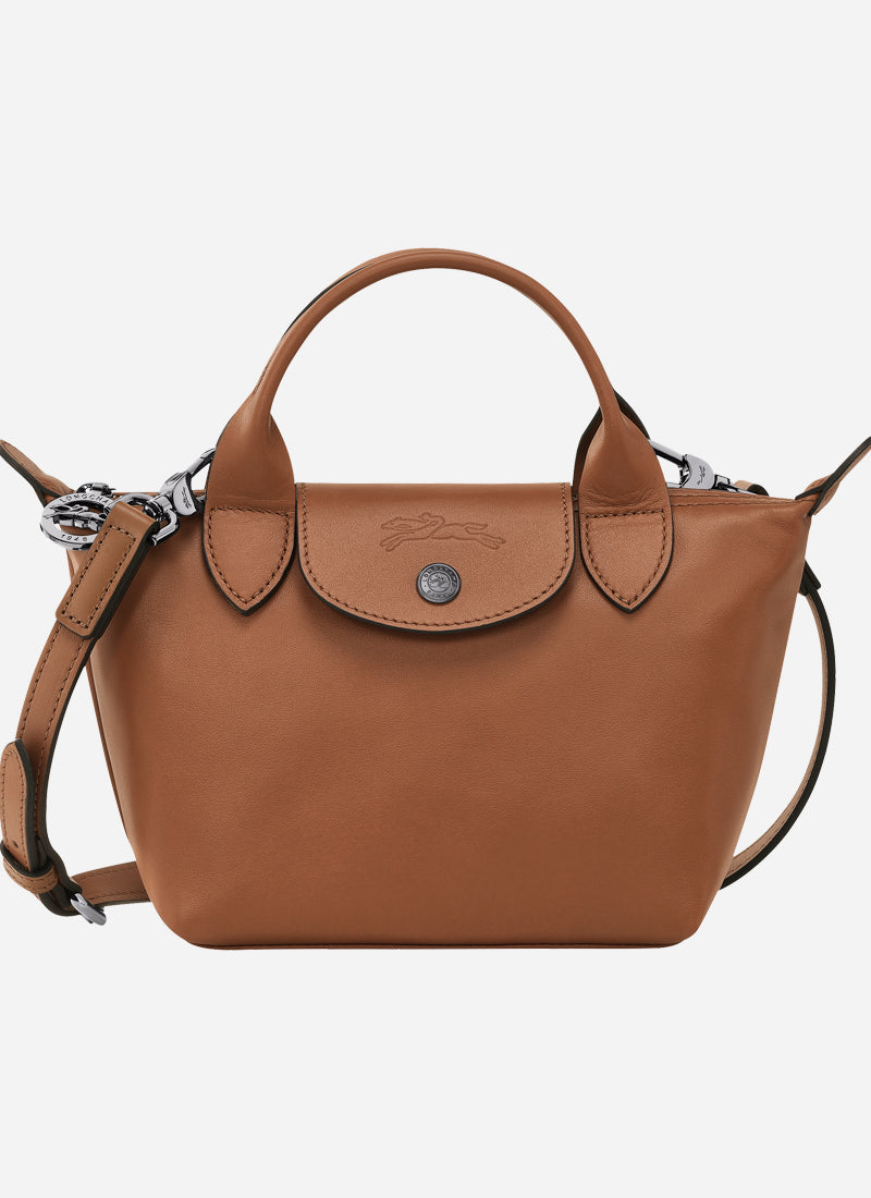 Le pliage leather top handle bag sale