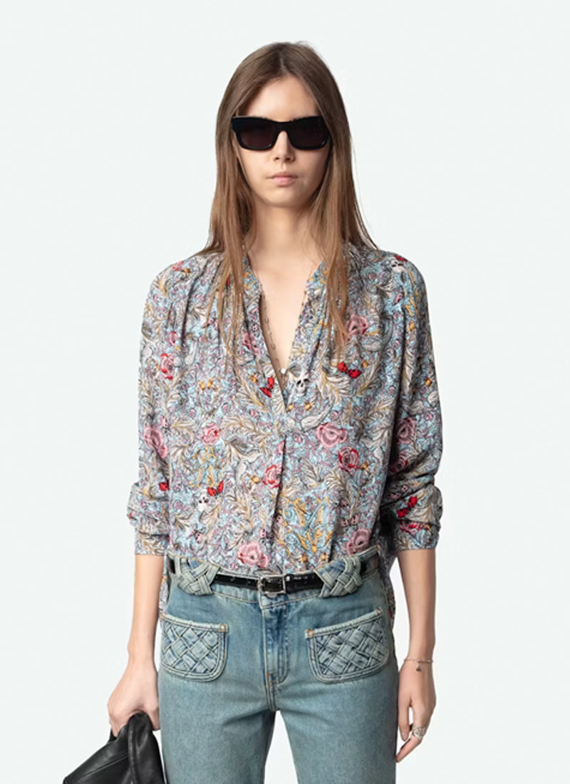 Zadig & Voltaire Tink Soft British Flowers Top