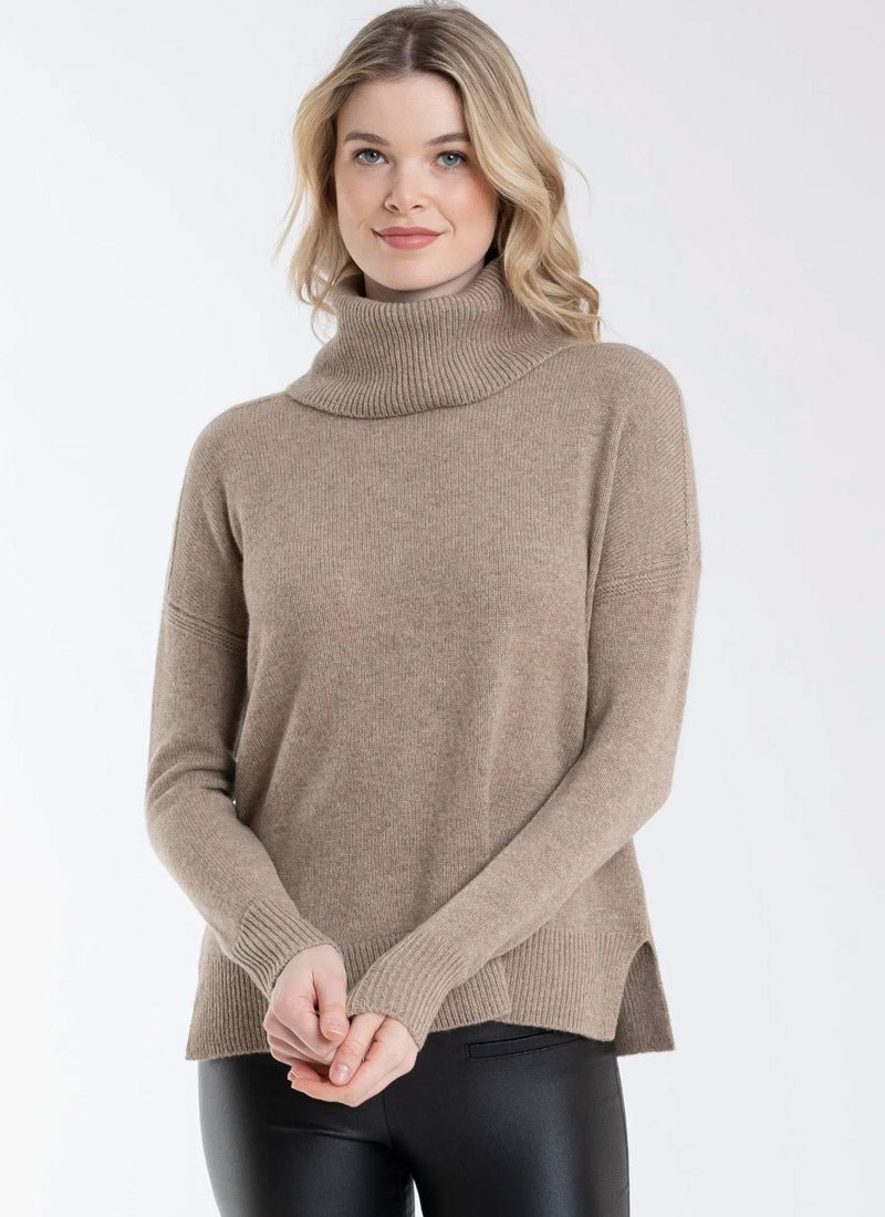 Luxe Zip Back Turtleneck