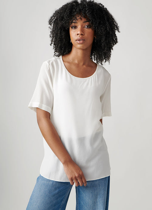 Antonelli Amadeo Short Sleeve T-Shirt with Side Slits