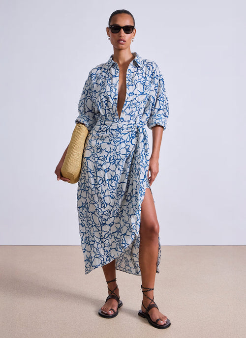 Apiece Apart Alessandra Sarong Shirt Dress