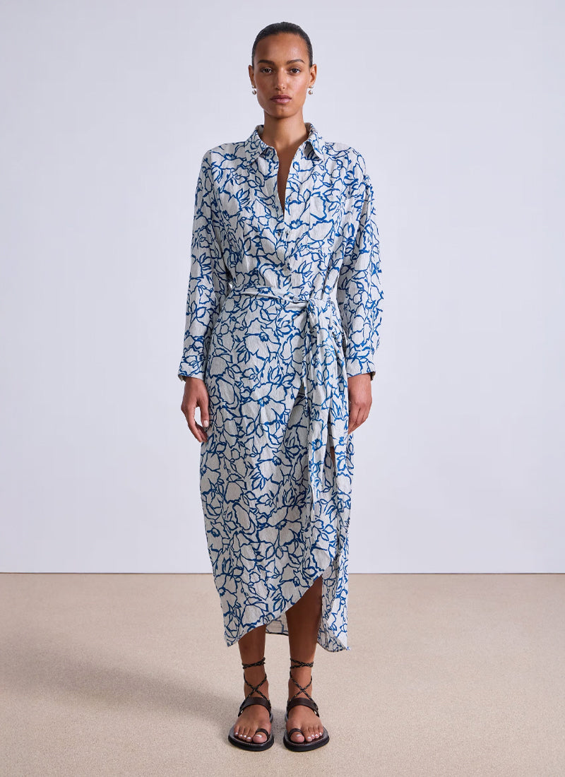 Apiece Apart Alessandra Sarong Shirt Dress