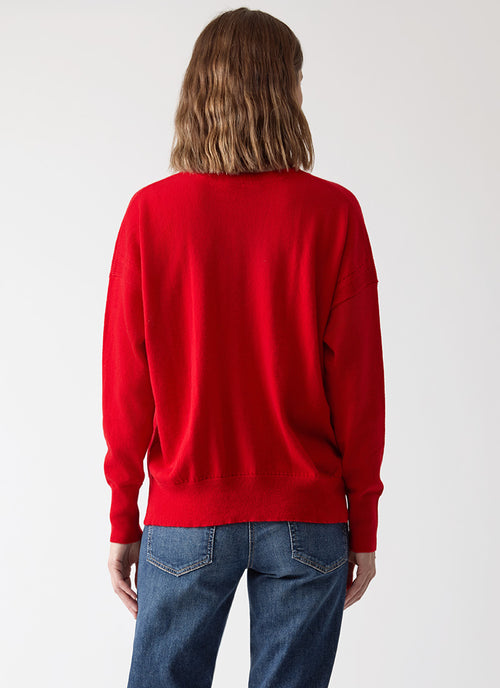 Autumn Cashmere Relaxed V-Neck Cashmere Sweater