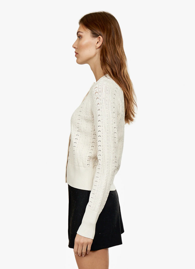 Autumn Cashmere Bobble Lace Cardigan