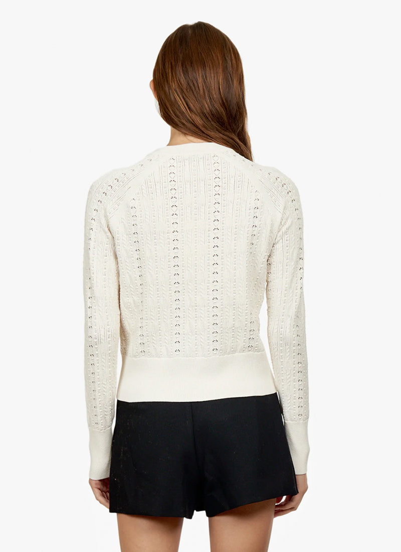 Autumn Cashmere Bobble Lace Cardigan