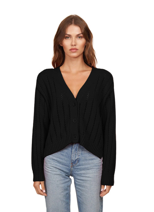 Autumn Cashmere Cropped V Neck Cardigan