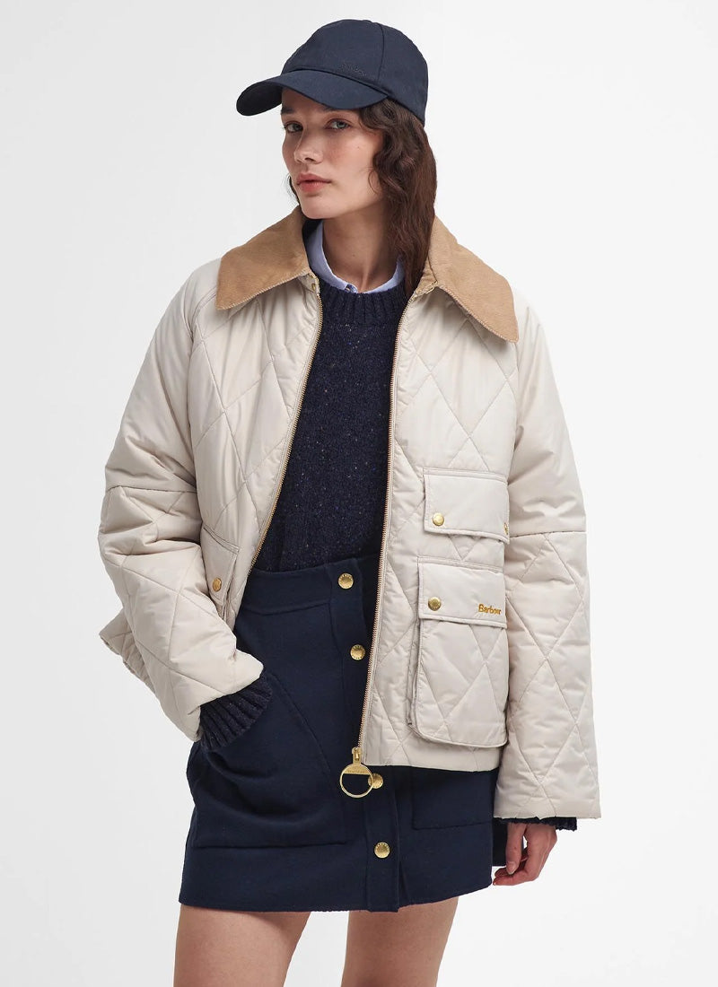 Barbour jacket cream online