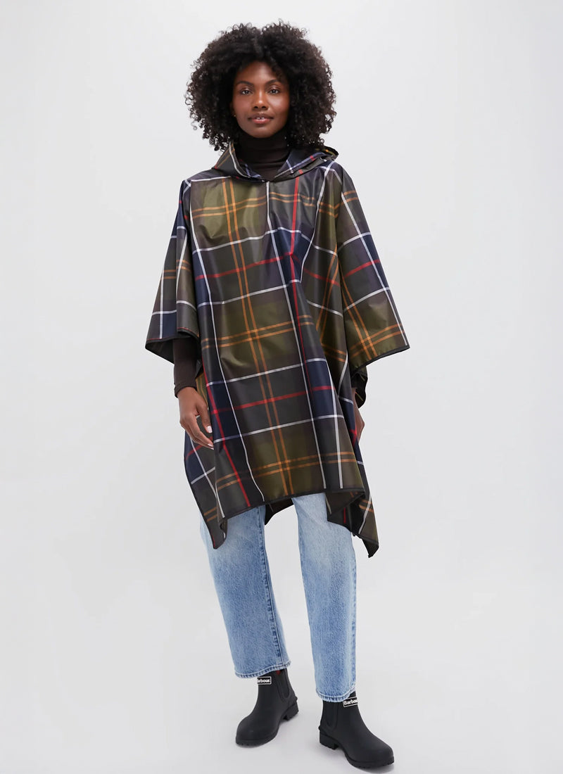 Barbour Tartan Showerproof Poncho