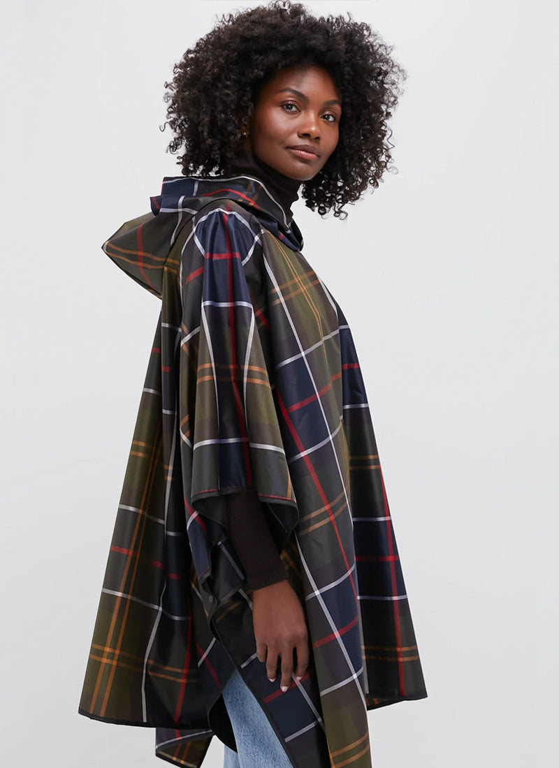 Barbour Tartan Showerproof Poncho