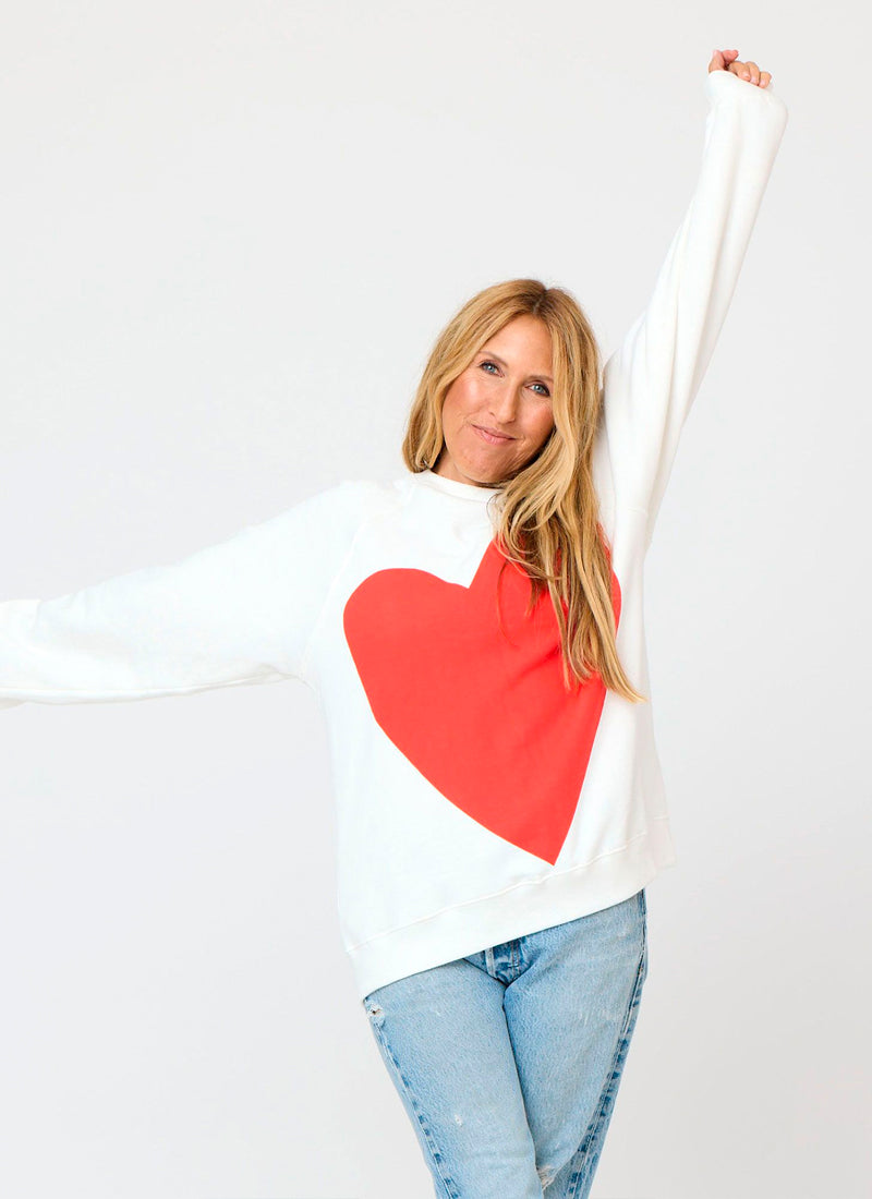 Kerri Rosenthal Benton Imperfect Heart Sweatshirt