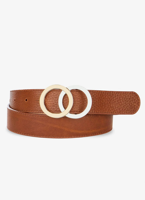 Brave Leather Otir Pebbled Leather Belt