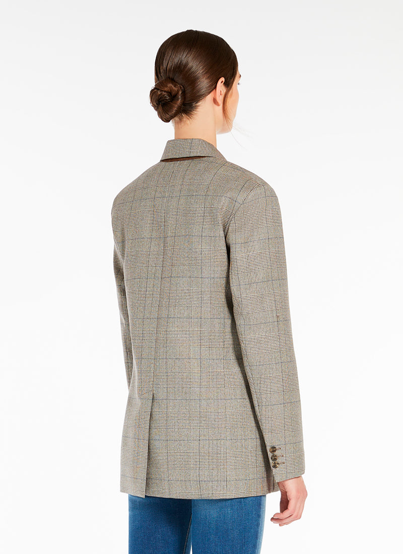  Burgos 2 Button Plaid Blazer Max Mara Weekend Andrews 