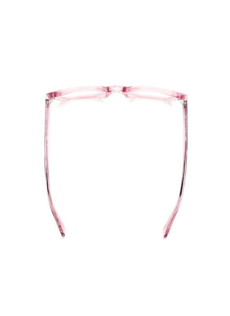 Bixby Polished Clear Pink Reading Glasses