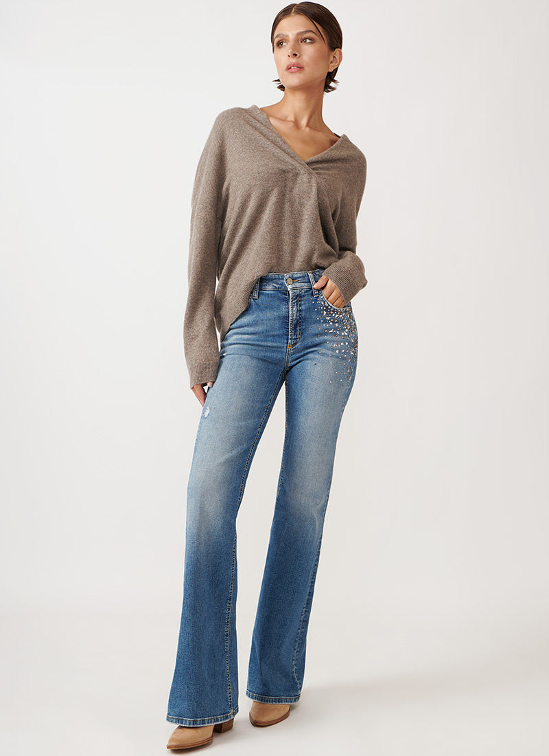 Fabienne Crystal Flare Jean