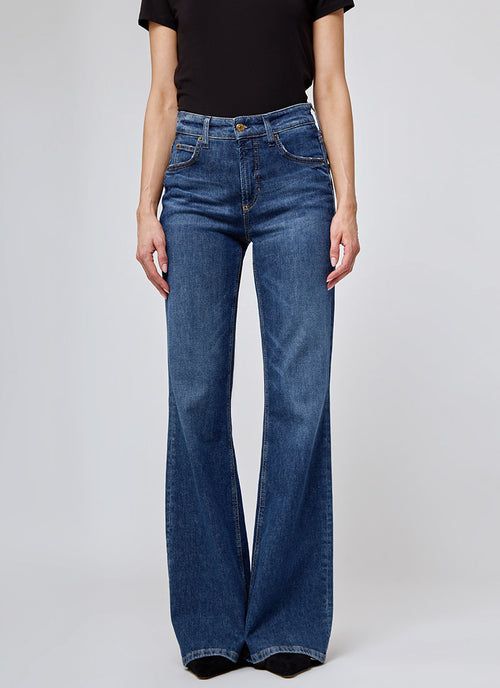 Cambio Fabienne Hemp Flared Jean