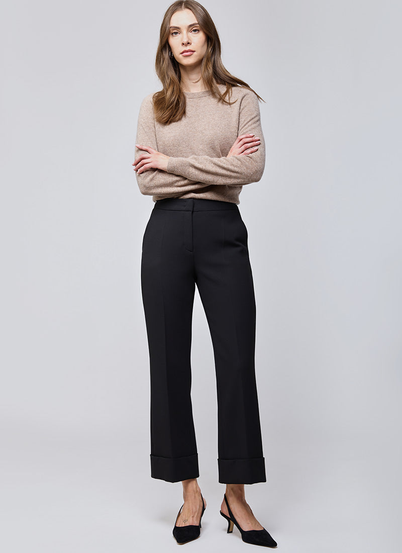 Cambio France Cropped Cuff Trouser