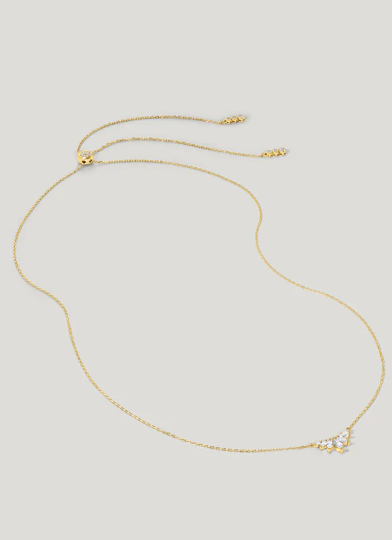 Carat London Tulisa Marquise Necklace 18k Gold Vermeil