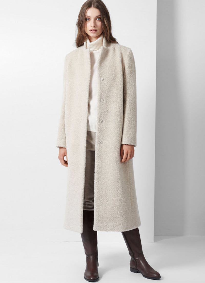 Wool and Alpaca Notch Collar Coat