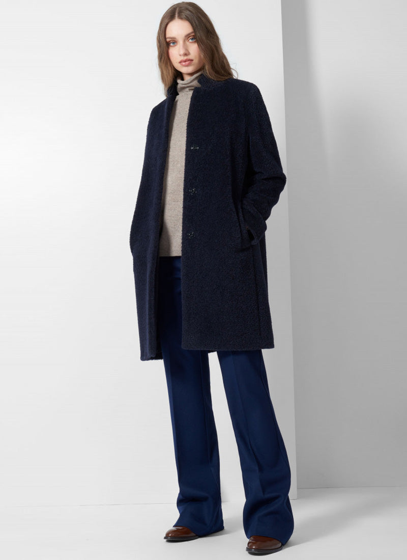 Cinzia Rocca Alpaca Double-Breasted Coat