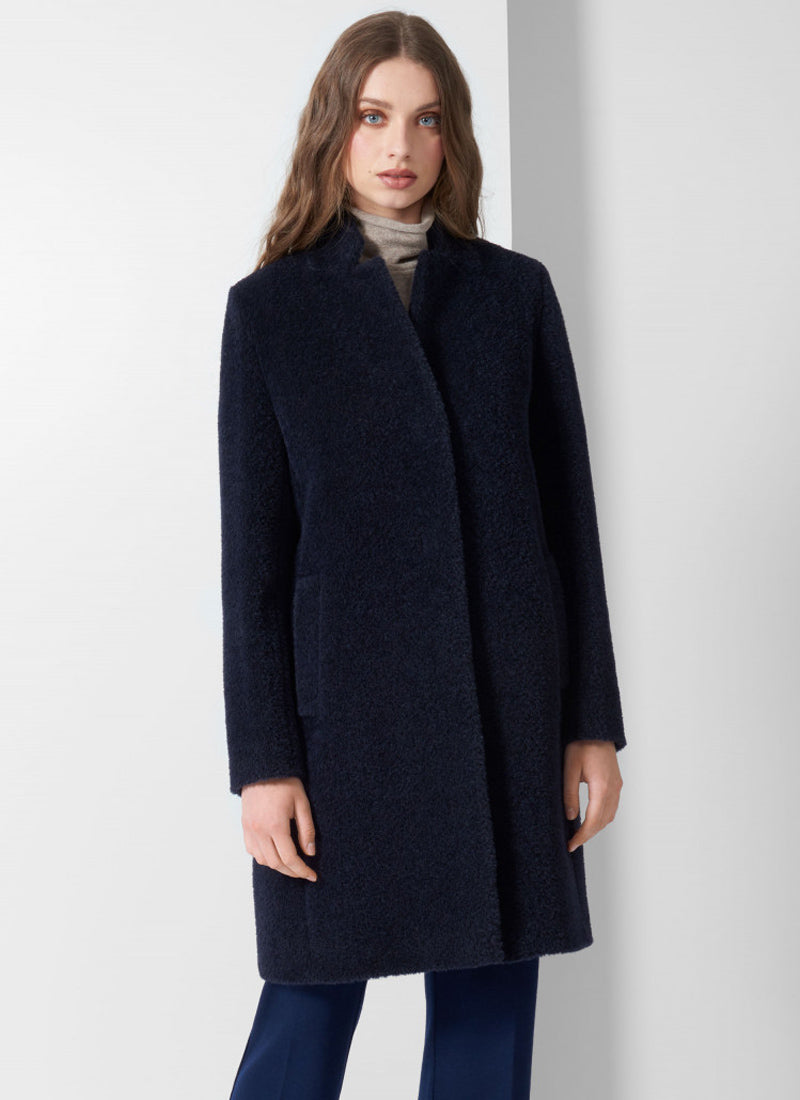 Cinzia Rocca Alpaca Double-Breasted Coat