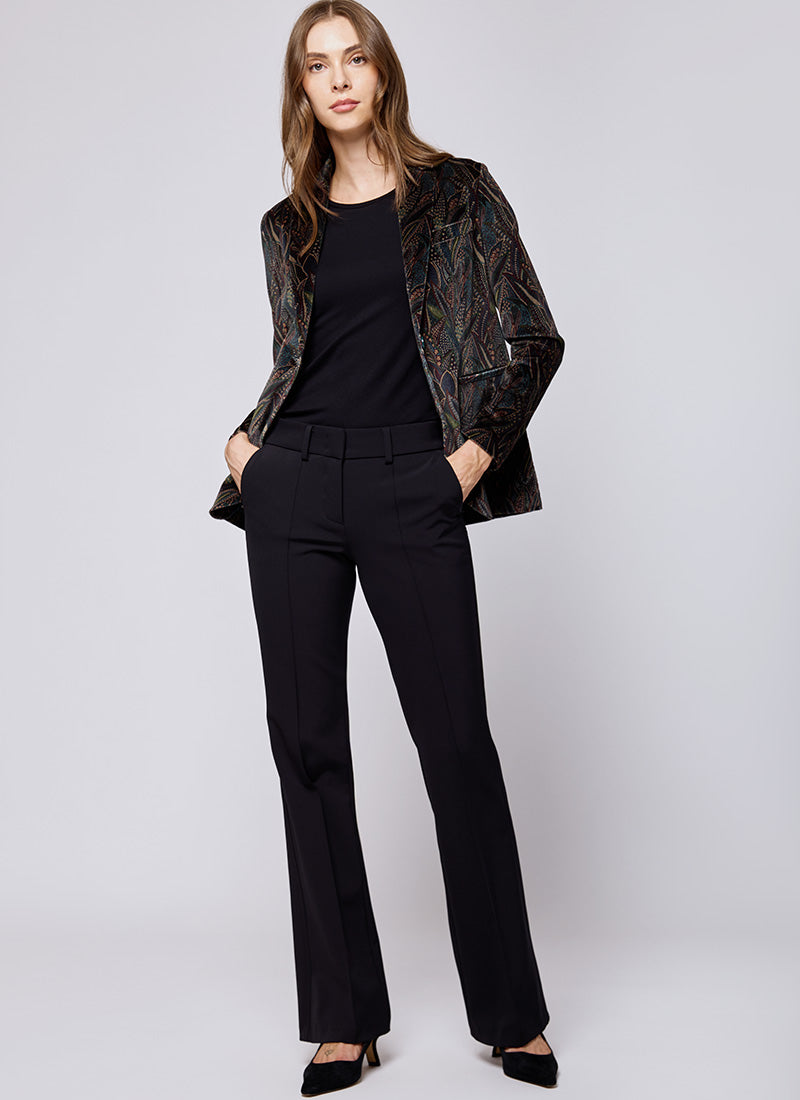 Circolo 1901 1-Button Slim Velvet Blazer