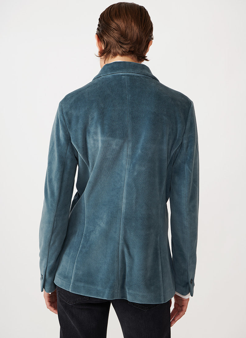 Circolo 1901 Blue Velvet 1-Button Blazer