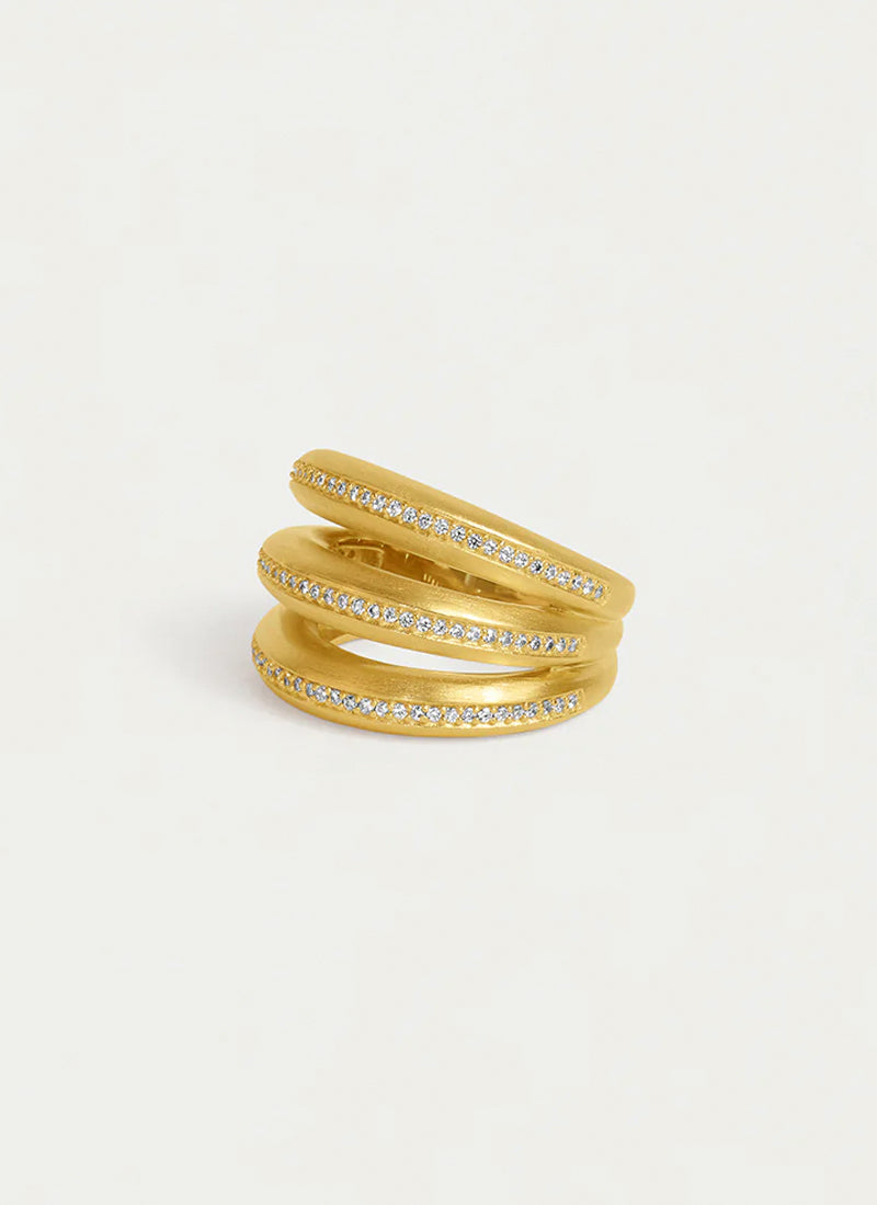 Dauphine Pave Stacking Ring