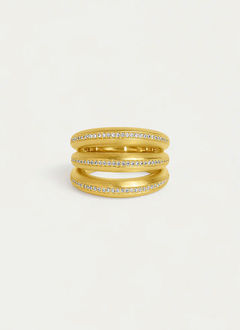 Dauphine Pave Stacking Ring