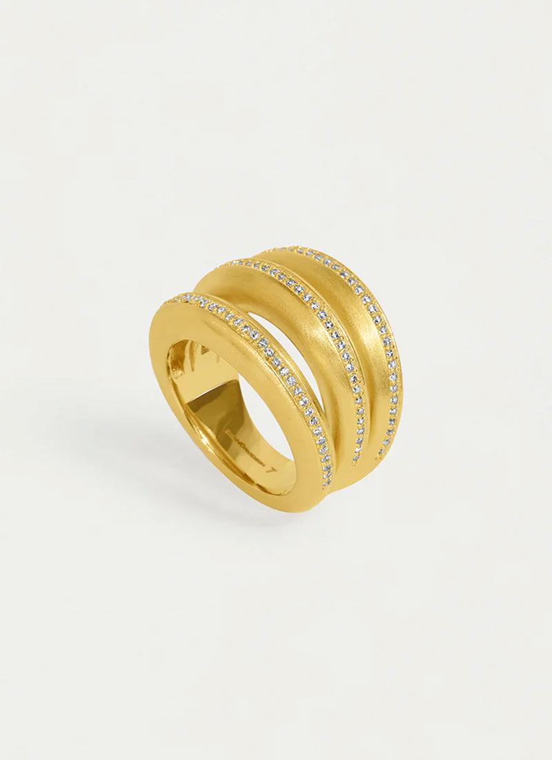 Dauphine Pave Stacking Ring