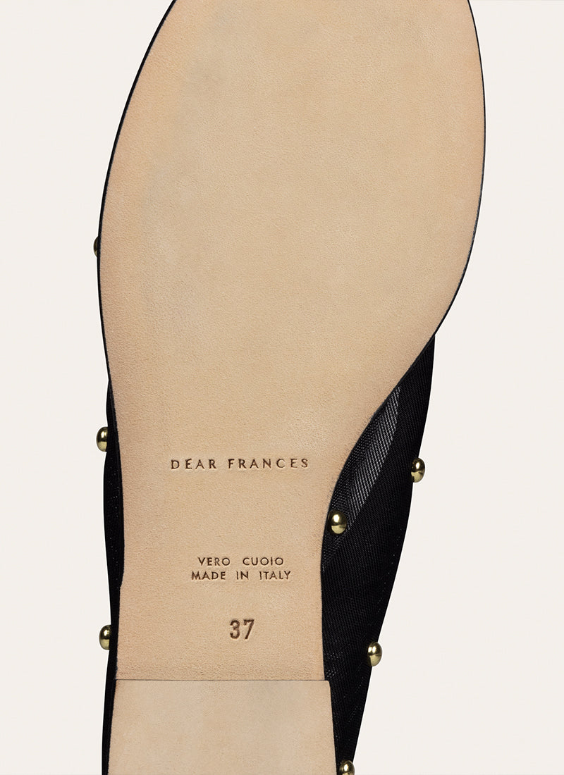 Balla Mesh Flat with studs Dear Frances Andrews