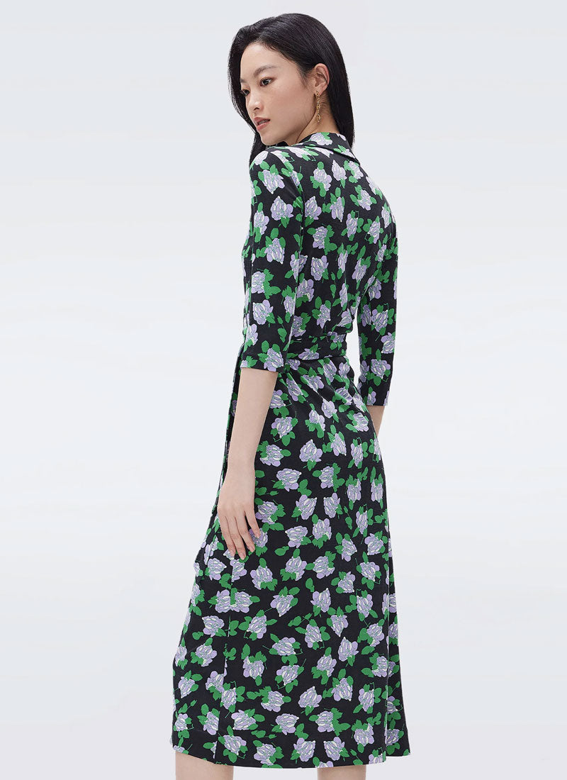 Abigail silk jersey wrap dress sale