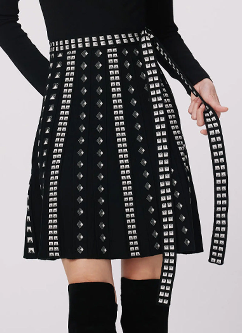 DVF Chelsea Stud Mini Dress