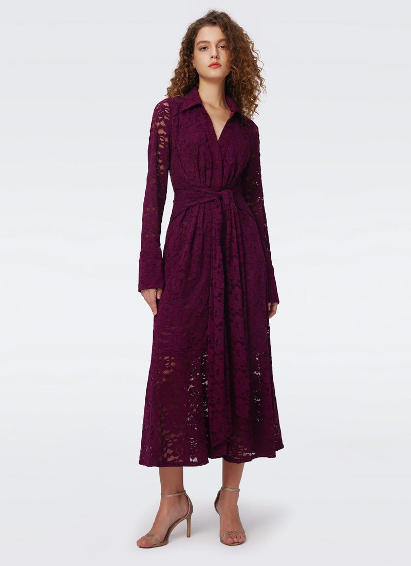 DVF Regent Lace Midi Dress