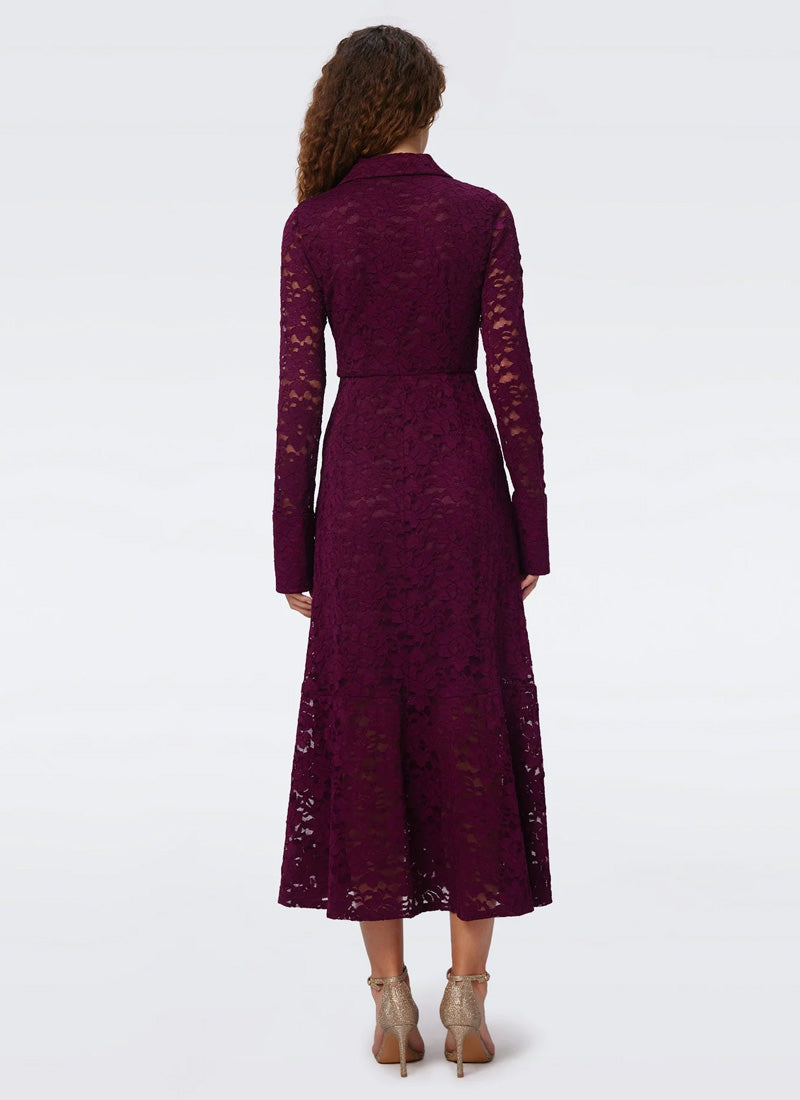 DVF Regent Lace Midi Dress