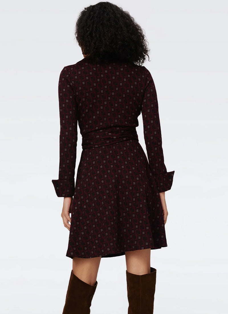 DVF Sofia Tile Print Mini Dress