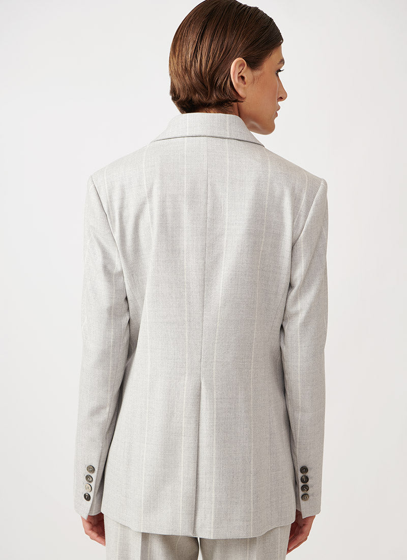 Eleventy Double-Breasted Pinstripe Blazer