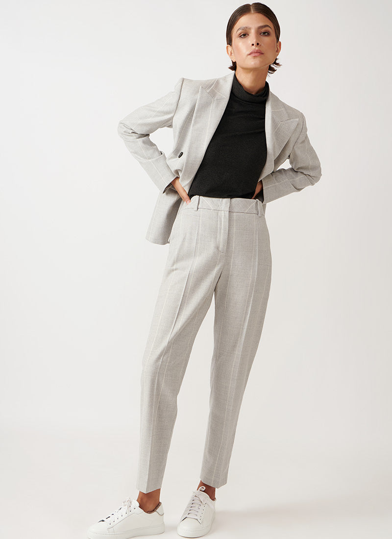 Pinstripe Wool Pant