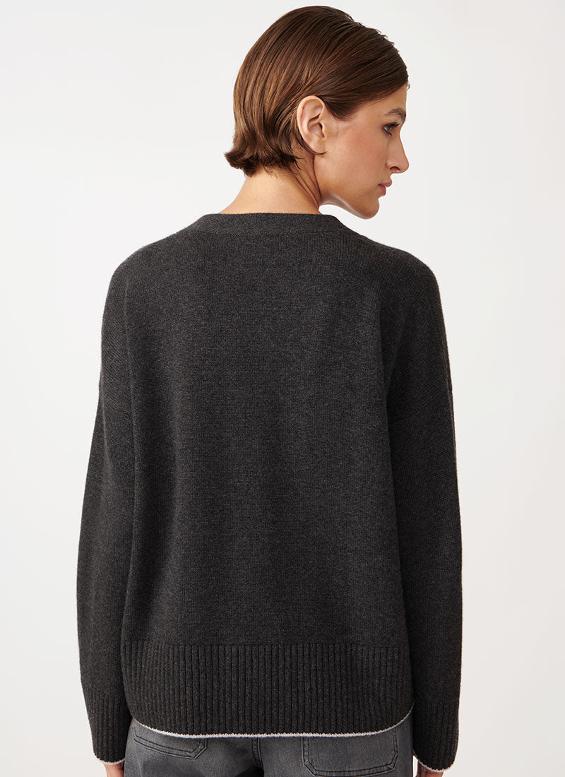 Eleventy V-Neck Boxy Cashmere Cardigan