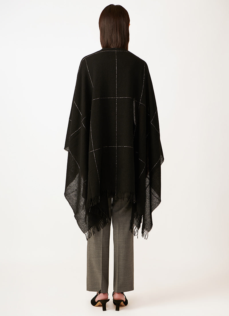 Fabiana Filippi Checked Wool Cape