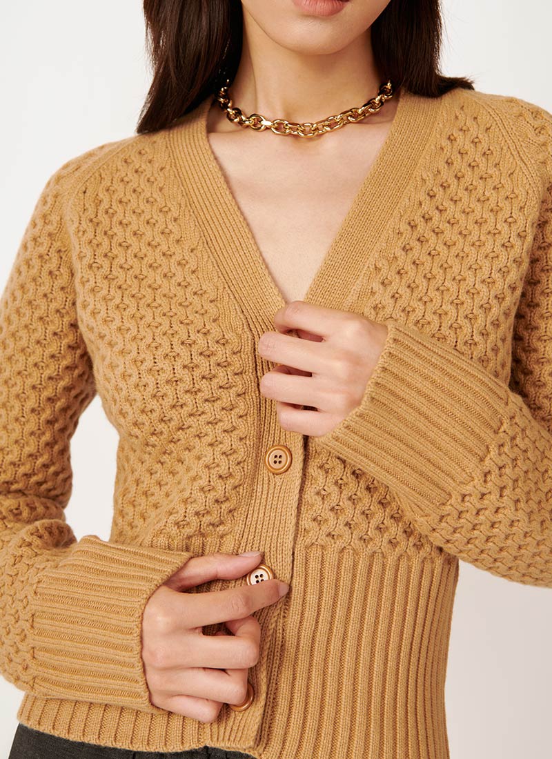 Fabiana Filippi Grid Stitch Cardigan