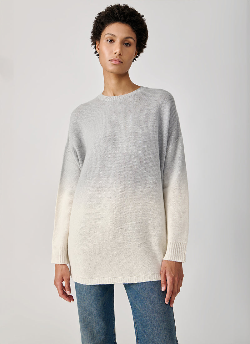 Fabiana Filippi Dip Dyed Oversized Crew Neck Sweater