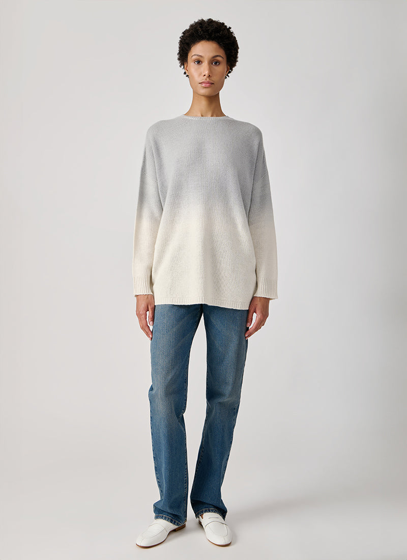 Fabiana Filippi Dip Dyed Oversized Crew Neck Sweater