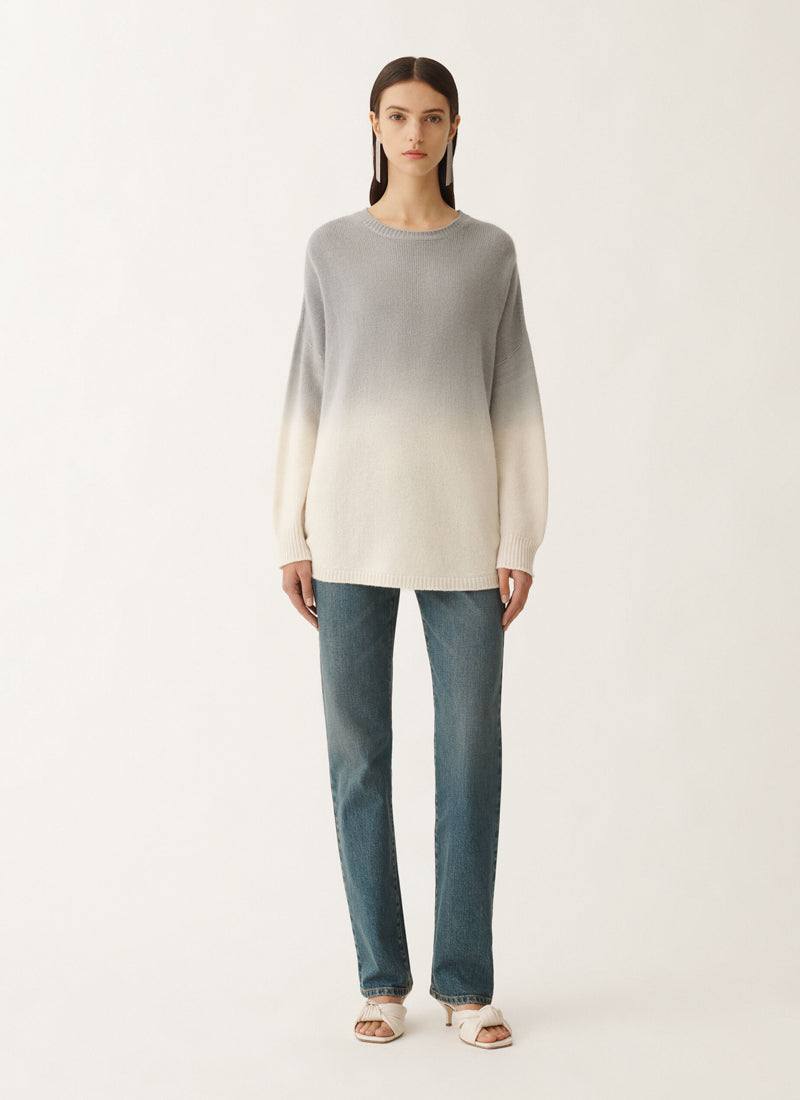 Fabiana Filippi Dip Dyed Oversized Crew Neck Sweater