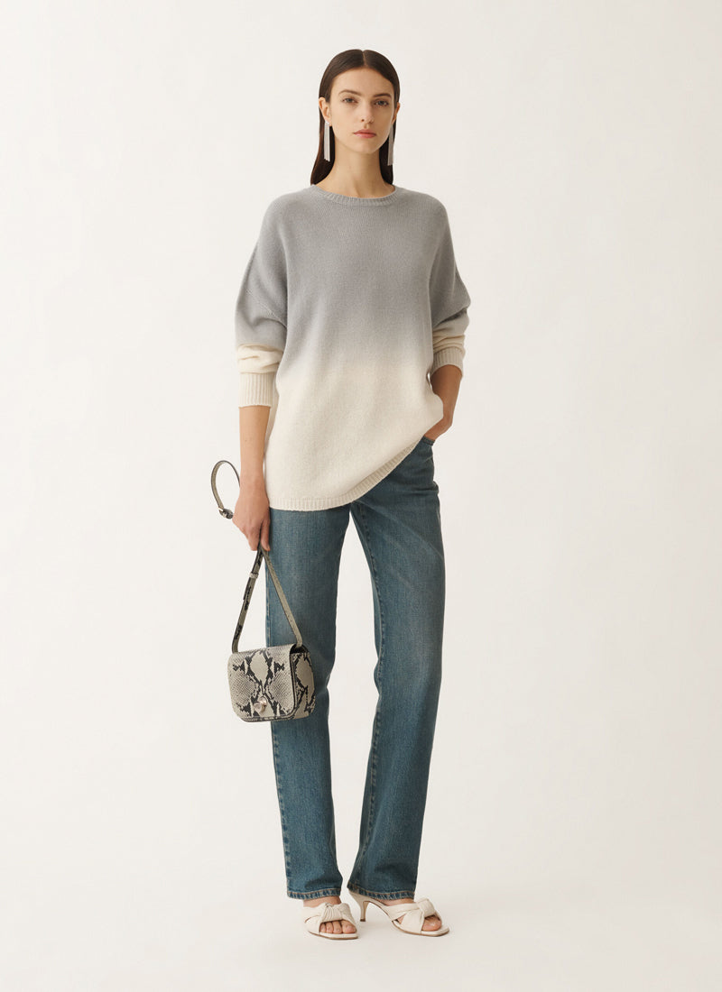 Fabiana Filippi Dip Dyed Oversized Crew Neck Sweater