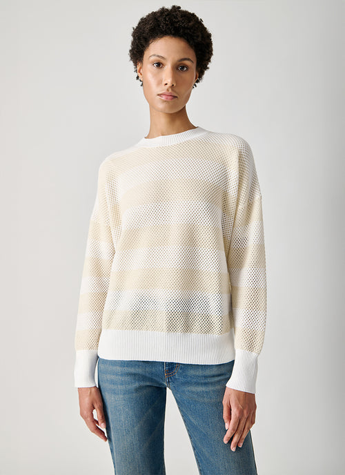 Striped Cotton Wool Sweater