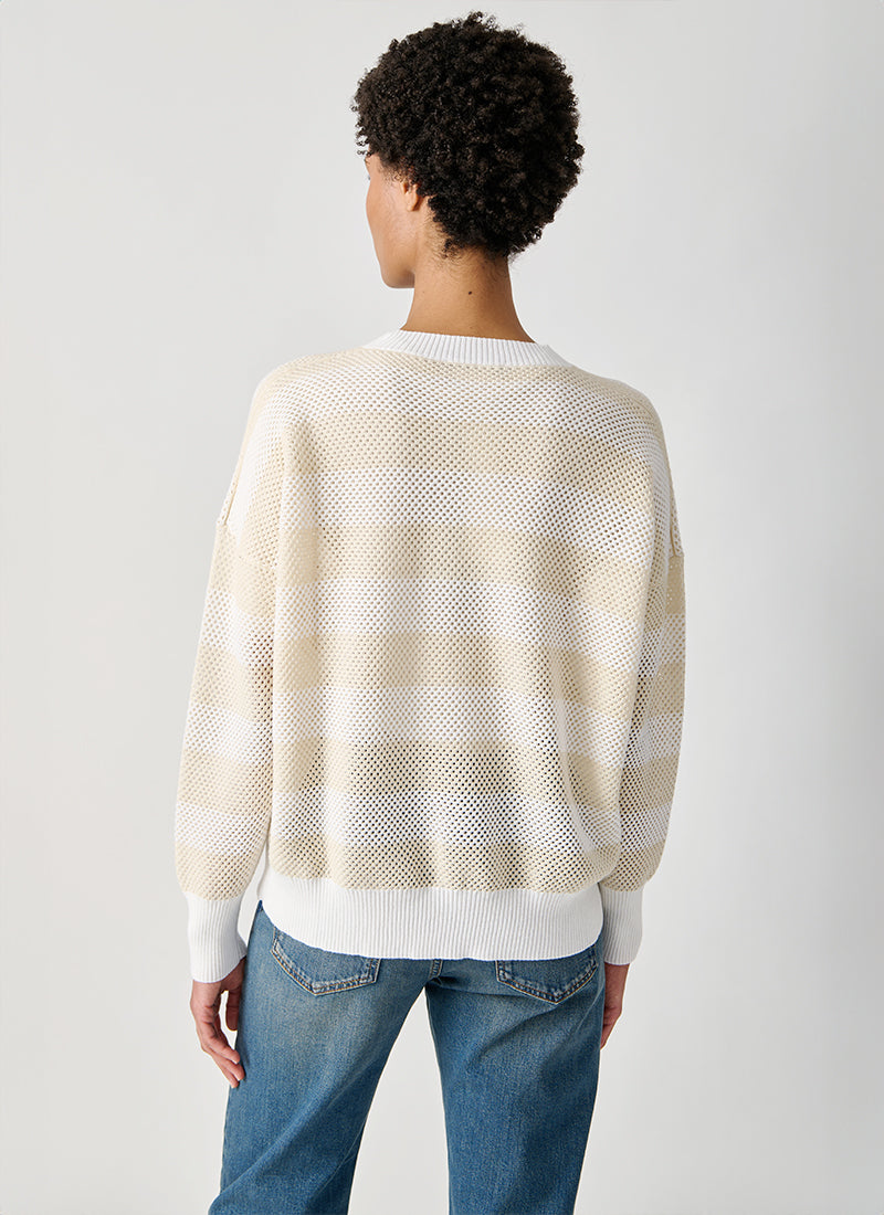 Striped Cotton Wool Sweater