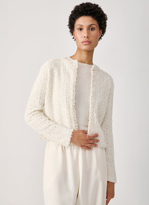 Fabiana Filippi Tweed Cropped Cardigan